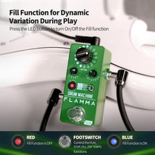 Load image into Gallery viewer, Metal Drum Machine Guitar Pedal with 48 Grooves &amp; Real-Time Fill Function