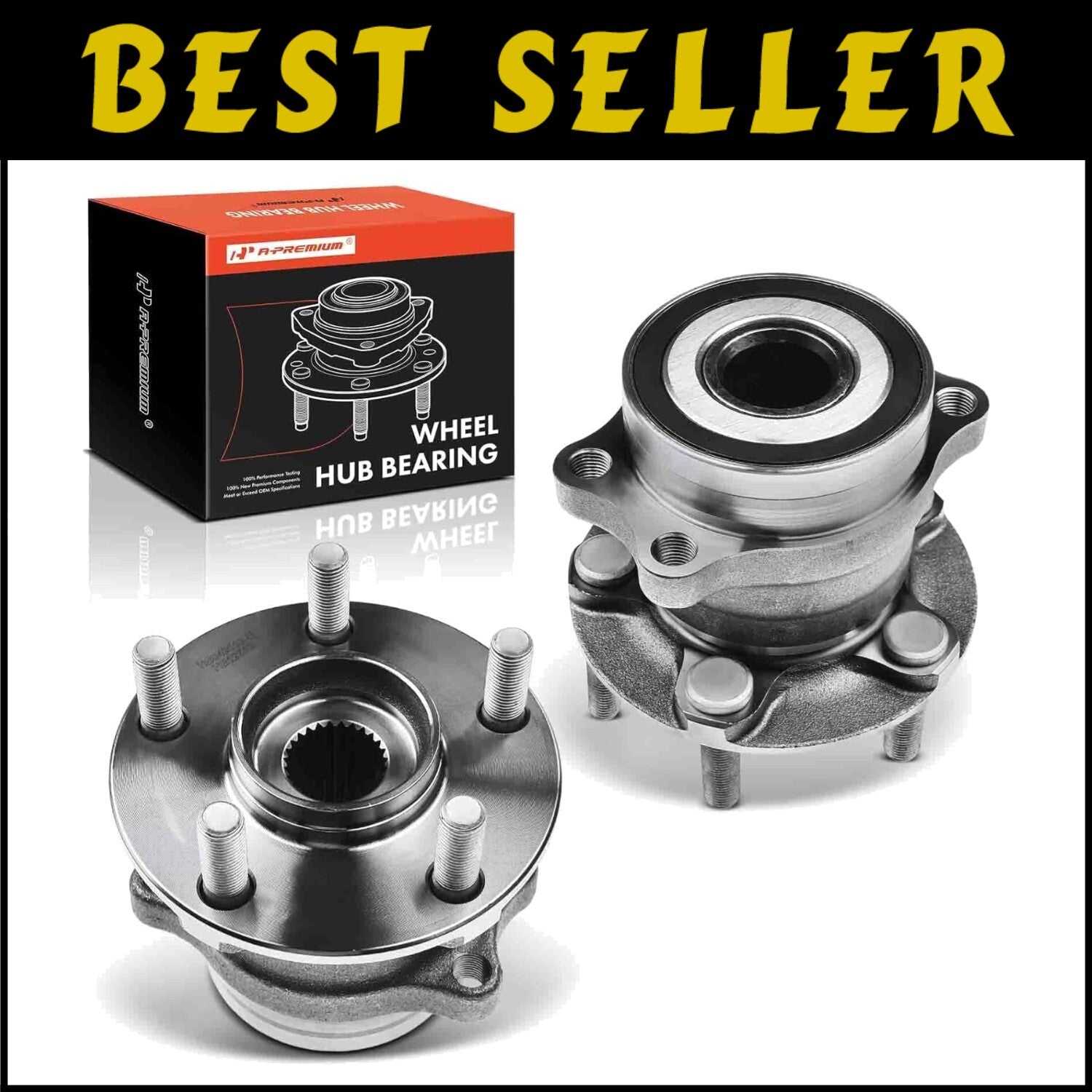 Durable 2-Pack Rear Wheel Bearing Hub Assembly for Subaru Vehicles 2012-2021
