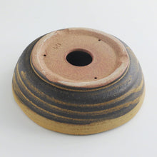 Load image into Gallery viewer, Handmade Japanese Bonsai Pot - Yellow Sand Stripe Ceramic Garden Container