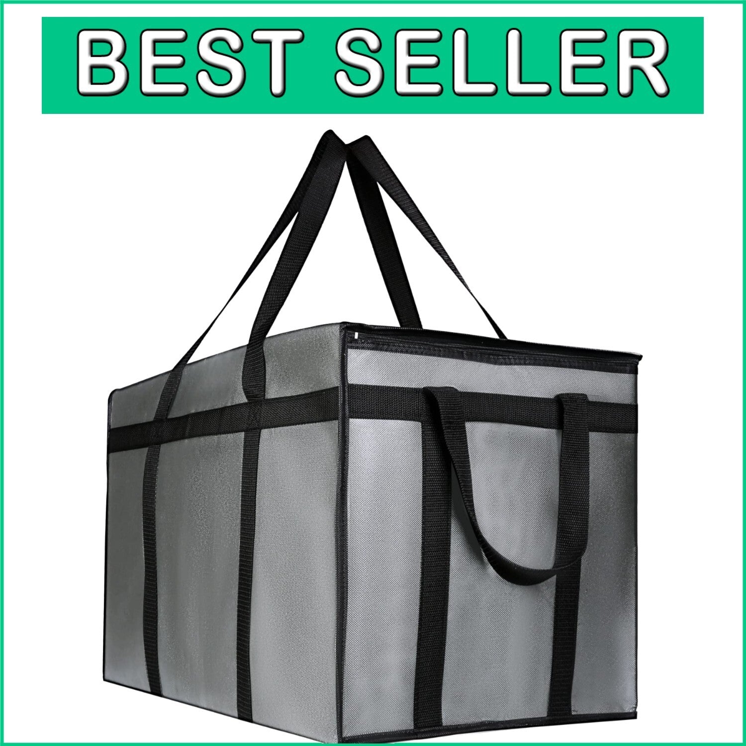 Extra Large Insulated Cooler Bags - Triple-Layer Thermal Protection for Delivery