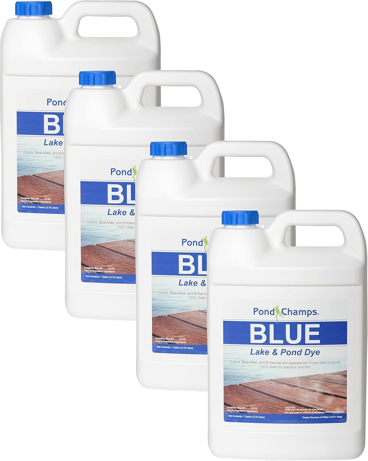 Royal Blue Pond Dye - 4 Gallon Value Pack for Healthy Fish and Vibrant Waters