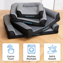 Load image into Gallery viewer, The Coldest Cozy - Medium Dog Bed with Cooling Gel, Anti-Slip &amp; Water-Resistant