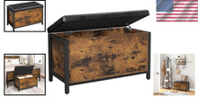 Load image into Gallery viewer, Elegant Entryway Storage Bench: Flip Top Ottoman &amp; Sturdy Seating Solution