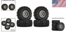 Load image into Gallery viewer, Precision-Machined 1.0 Beadlock Wheel Tire Set for Superior Crawler Stability