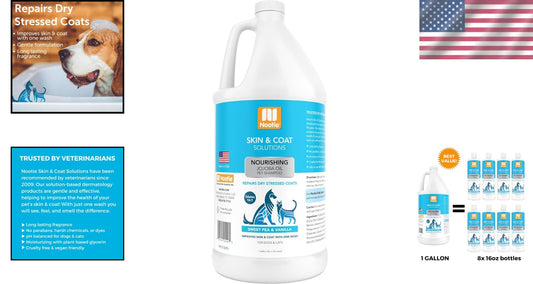 Cruelty-Free Sweet Pea & Vanilla Shampoo for Pets - 1 Gallon Jojoba Oil Formula