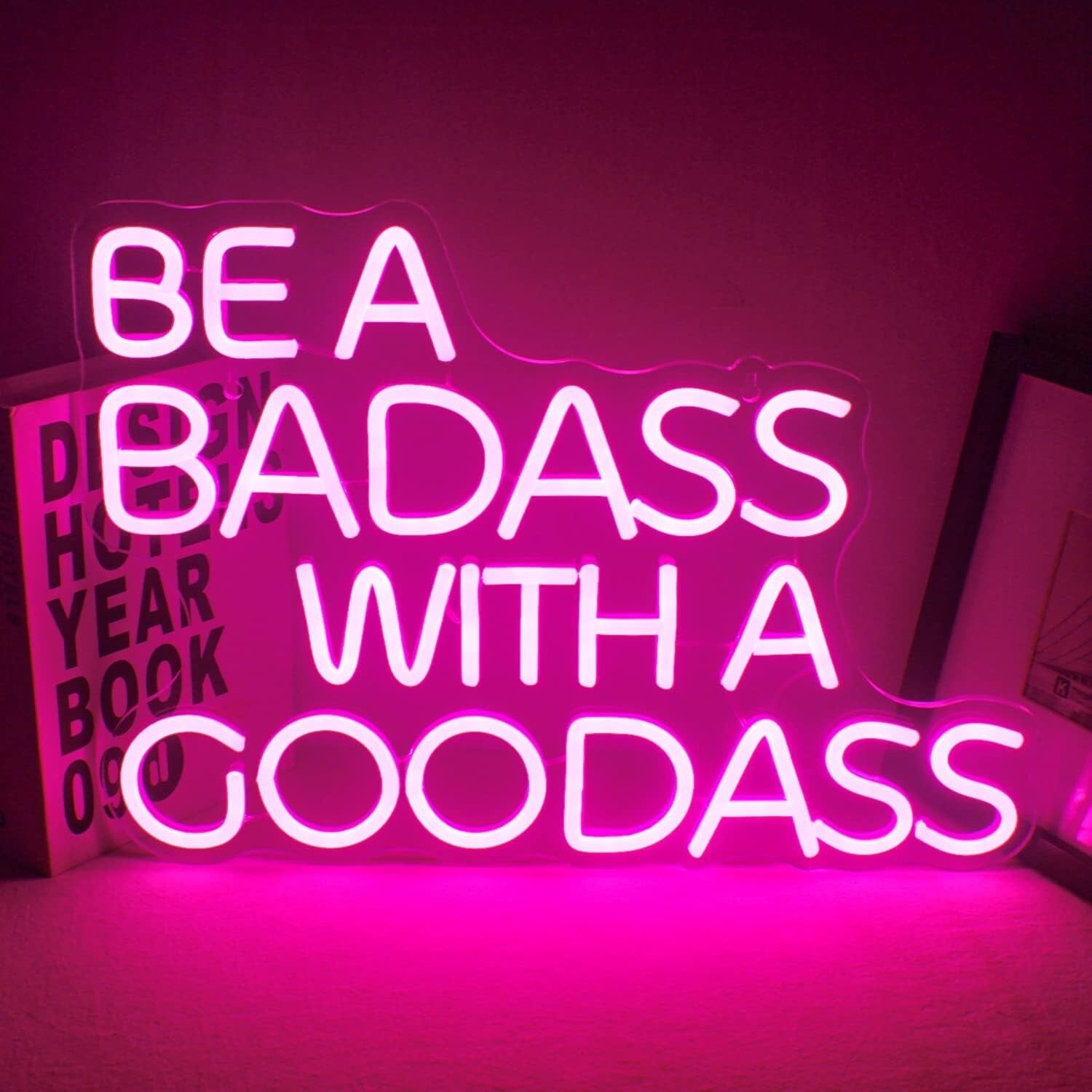Durable and Stylish Rectangular Neon Sign: Fun Quote Neon Light for Parties