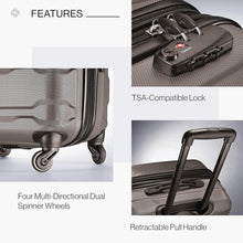 Load image into Gallery viewer, Omni PC 28-Inch Expandable Hardside Spinner Luggage - Silver, 10-Year Warranty