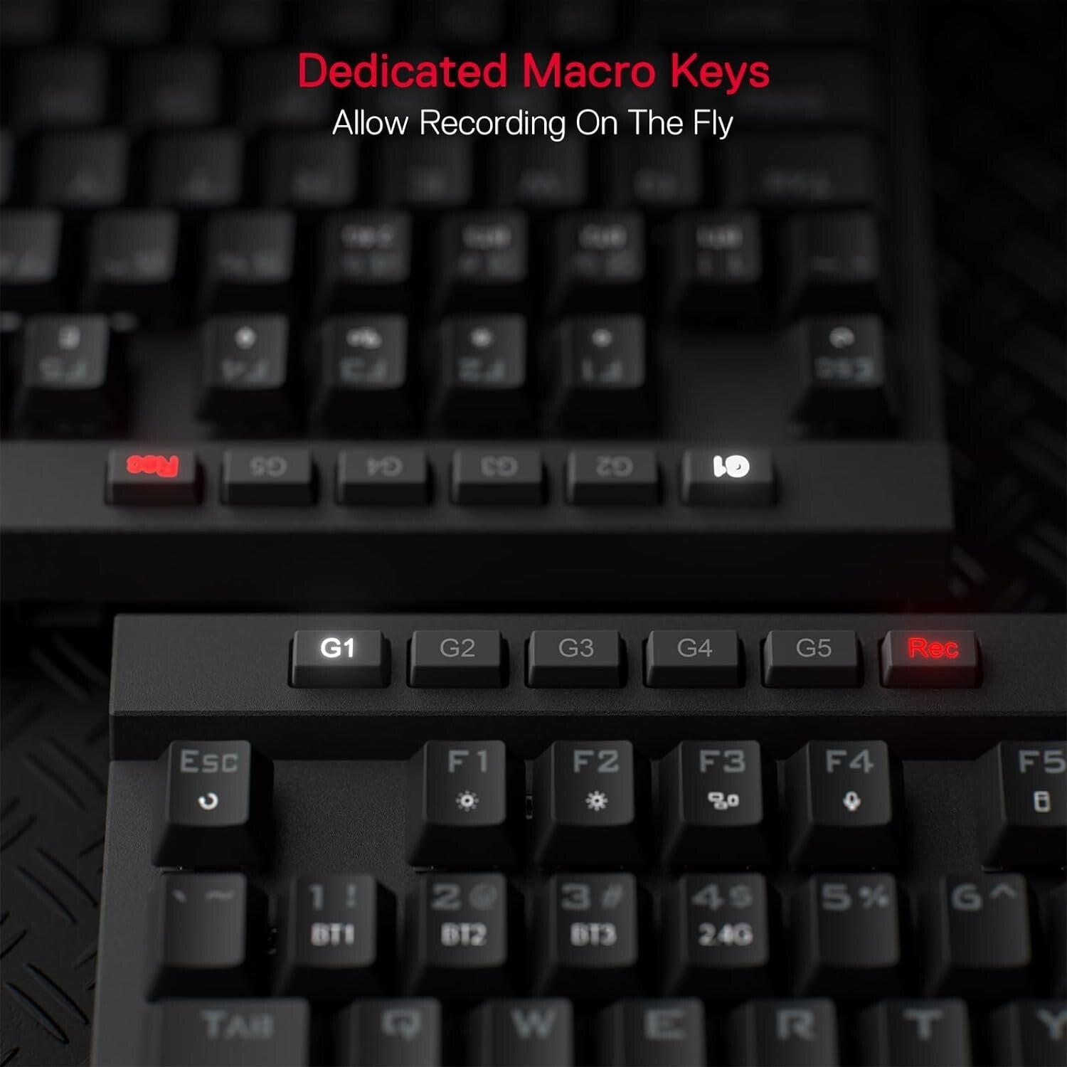 104 Keys Mechanical Gaming Keyboard - Ergonomic Wireless RGB with Media Controls