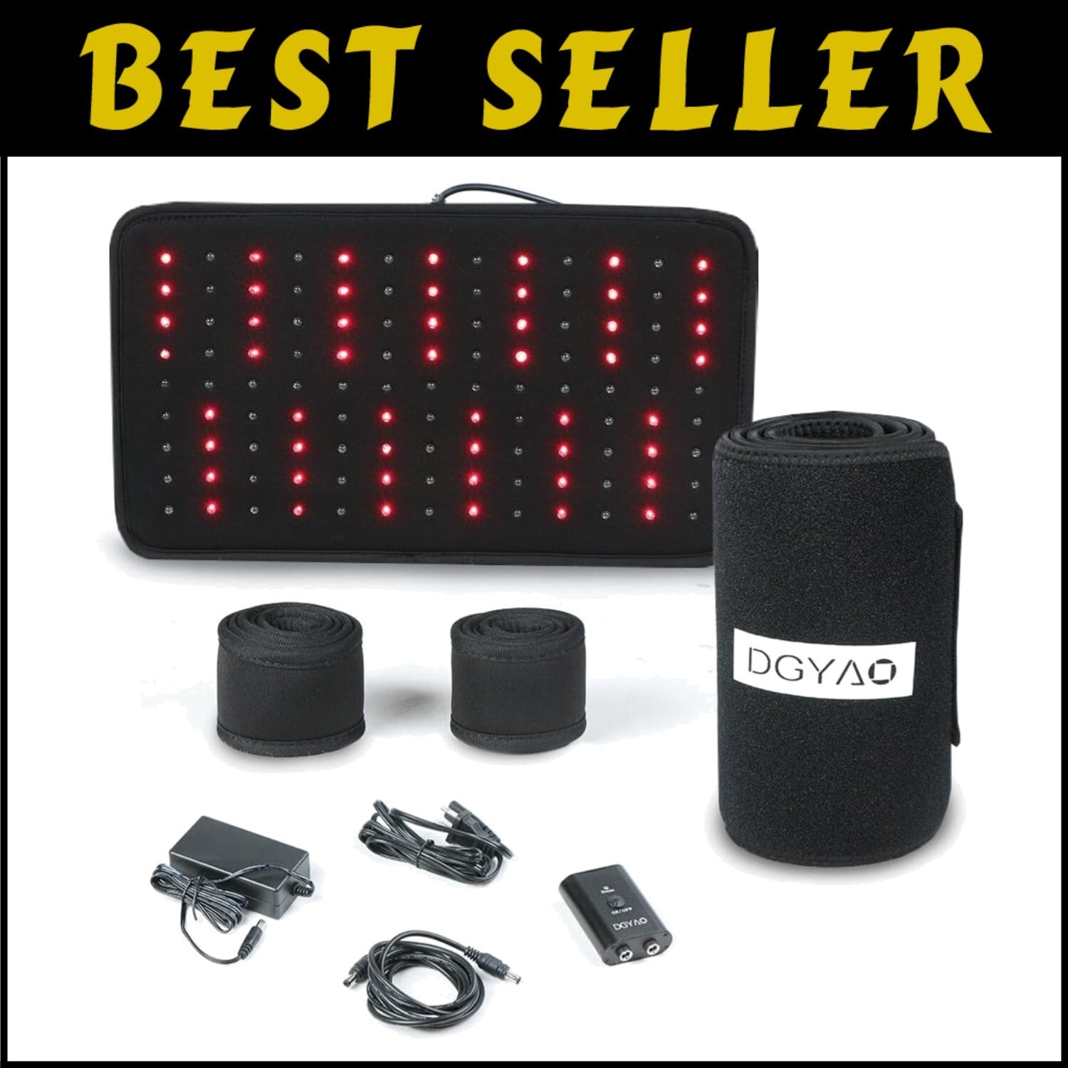 Comfortable Light Therapy Pad for Back and Joint Pain Relief – Portable Design