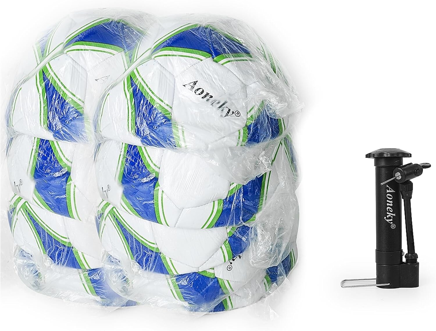 Durable Machine-Stitched Soccer Balls with Inflation Pump – Perfect for Kids