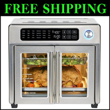 Load image into Gallery viewer, Multi-Cooking French Door Air Fryer &amp; Toaster Oven - 24 Presets, 7 Accessories