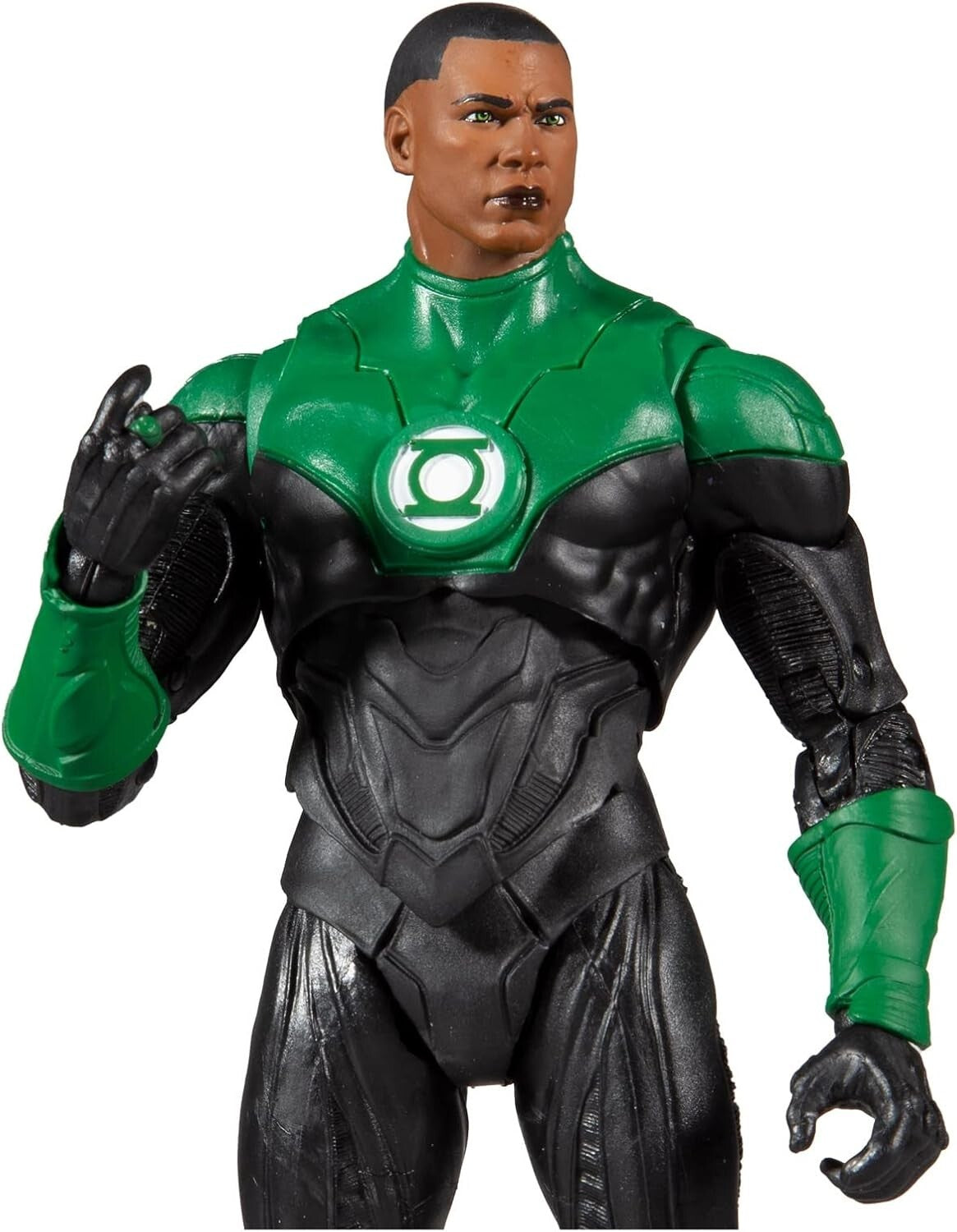 DC Multiverse John Stewart Green Lantern Action Figure with Collectible Art Card