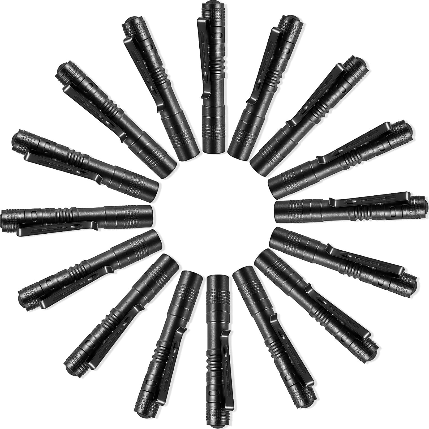 16-Pack Mini LED Pen Flashlights - Waterproof Pocket Lights for Outdoor Use