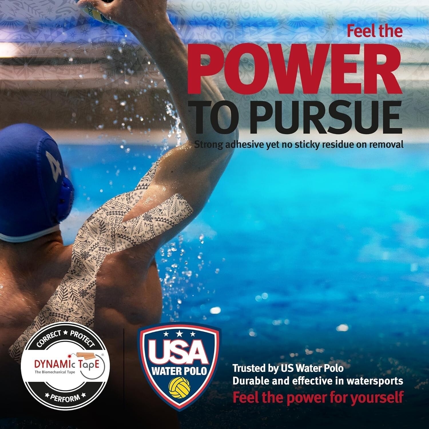 Latex-Free Biomechanical Tape - Ideal for Athletes | Beige & Black 3" x 4" Roll