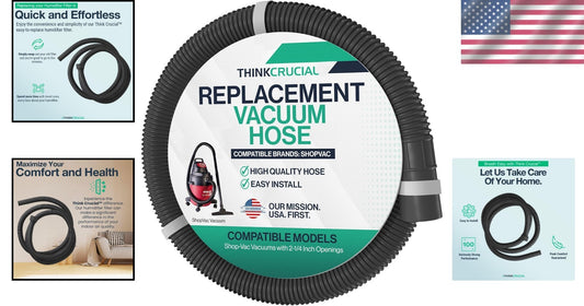 Cost-Effective 10-Foot Replacement Hose for Shop-Vac with 2-1/4 Inch Openings