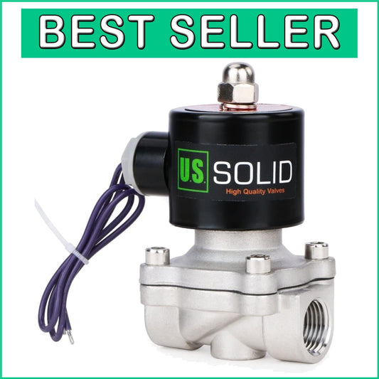 Compact 1/2" Stainless Steel 12V DC Solenoid Valve - Ideal for DIY Projects