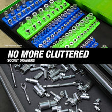 Load image into Gallery viewer, Magnetic Socket Organizer Set - Non-Marring Trays for 1/4" and 1/2" Sockets