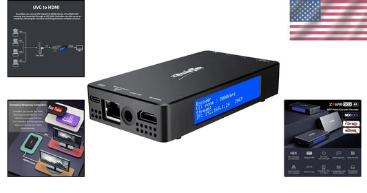 4K HDMI Encoder/Decoder with NDI Support – Ideal for Gamers & Streamers
