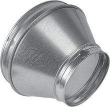 Load image into Gallery viewer, 10" to 6" Galvanized Steel Duct Adapter - Perfect for HVAC &amp; Volume Control