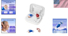 Load image into Gallery viewer, Mini Rechargeable Hearing Aids with Adaptive Noise Cancellation - 2+ Days Use