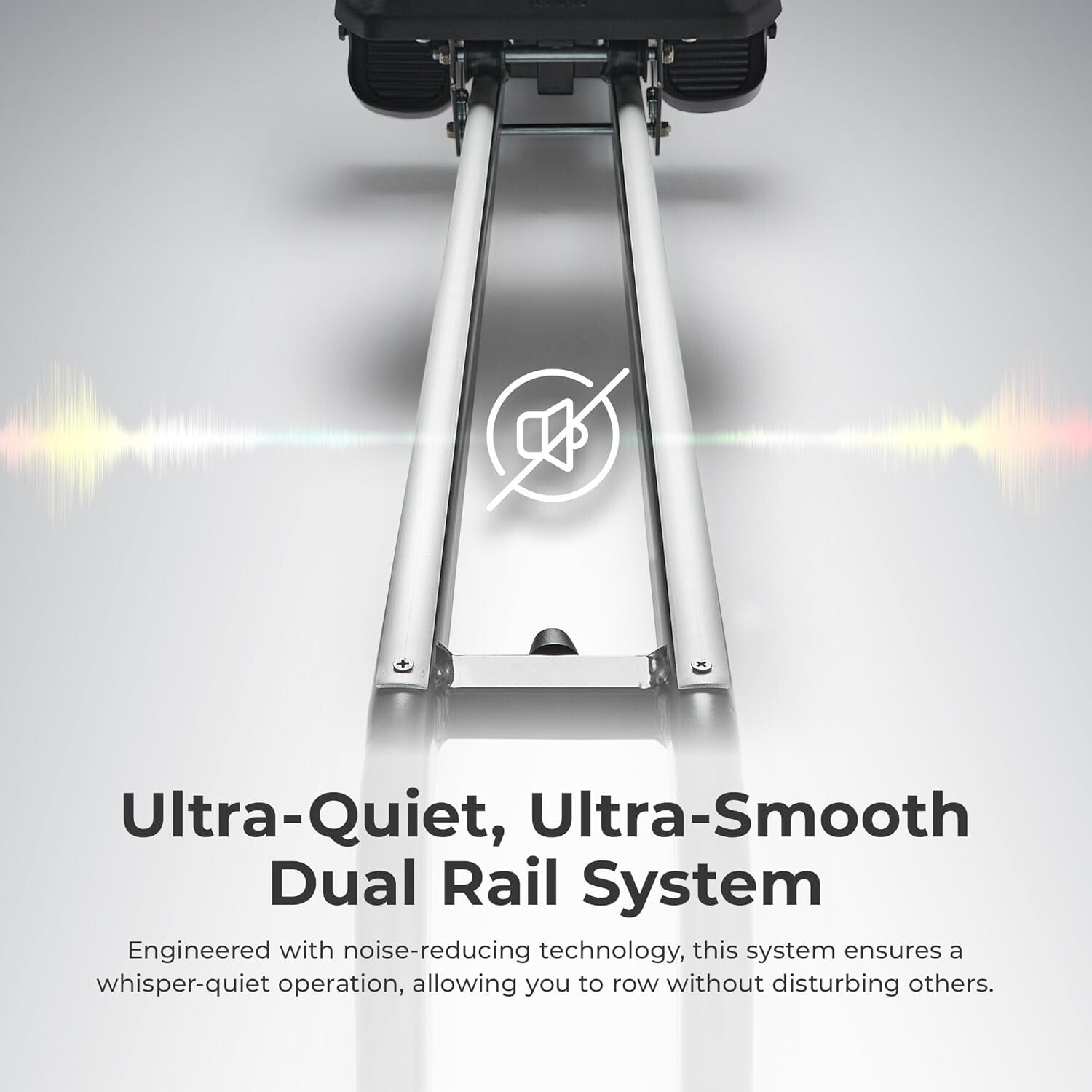 Ergonomic Magnetic Rowing Machine - Smooth Exercise with Compact Storage & App