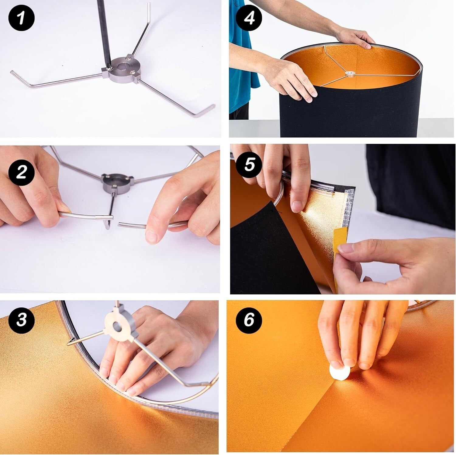 Elegant White Linen Drum Lampshade 13x13x10 for Table & Floor Lamps