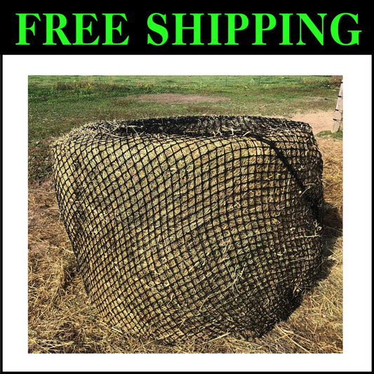 Lightweight 4x5 Knotless Hay Net for Round Bales – Savings & Comfort Combined