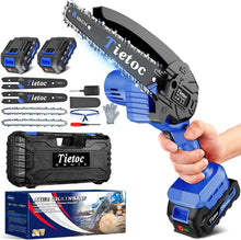 Load image into Gallery viewer, Cordless 6-Inch Mini Chainsaw - Lightweight Handheld Electric Saw for Gardeners