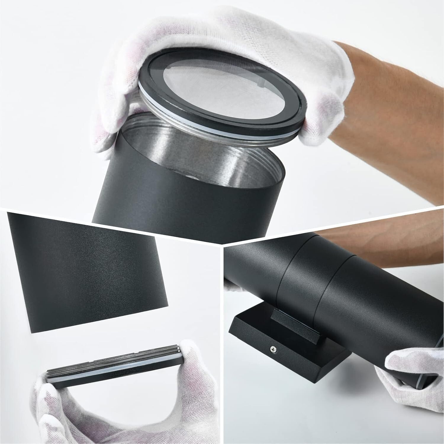 Energy Efficient IP65 Waterproof Outdoor LED Cylinder Lights - 12W Warm White