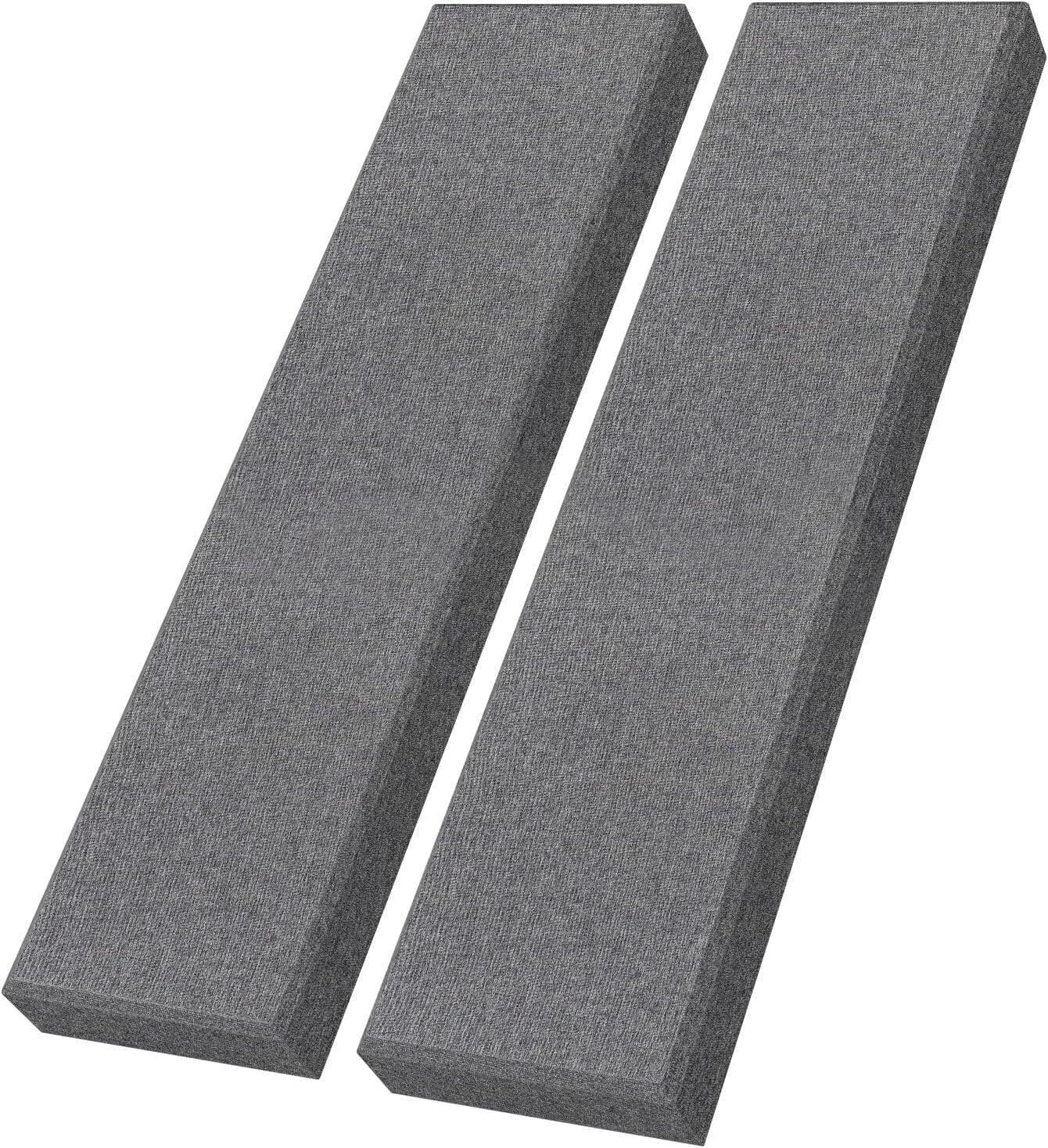 2 PCS Fiberglass Acoustic Panels - 48x12 Sound Absorbing for Studios and Offices