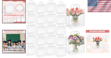 Load image into Gallery viewer, Stylish 50pcs Transparent Tote Bags with Handles - Perfect for Gifting