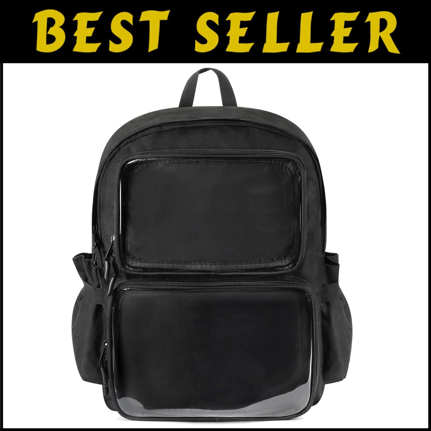 Fashionable Ita Bag Backpack with Clear Pin Insert - Ideal for Comic Con & More