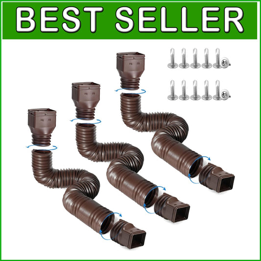 Extendable Downspout Drain Pipe - Fits Standard Downspouts, Weatherproof Design