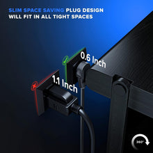 Load image into Gallery viewer, Premium 50 Ft Extension Cord with 360° Rotating Flat Plug - 3 Female Outlets
