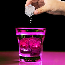 Load image into Gallery viewer, Glow-in-the-Dark Pink LED Ice Cubes - Perfect for Weddings and Celebrations