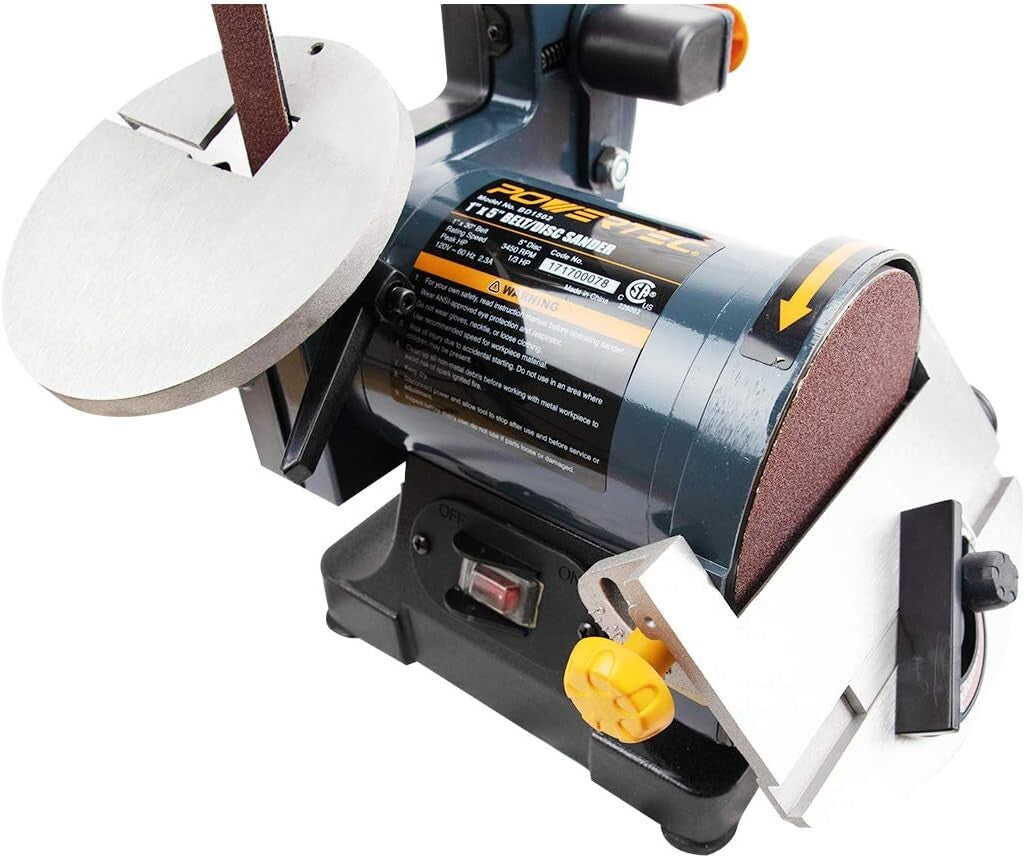 Premium Woodworking Dual Sander: 1" x 30" Belt + 5" Disc with Dust Pickup