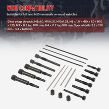 Load image into Gallery viewer, Professional Glow Plug Removal Tools - 22 Piece Kit with Heavy-Duty Toolbox