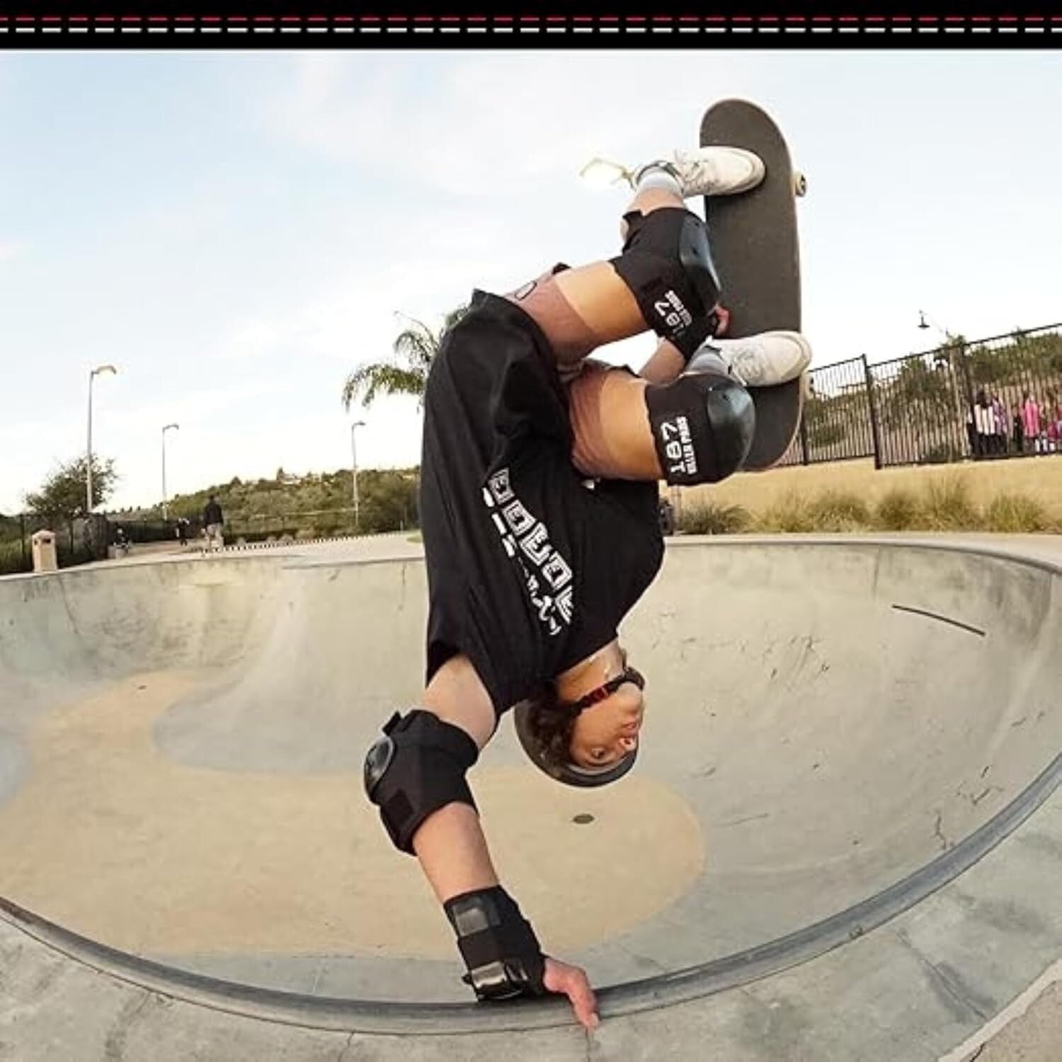 Premium Six Pack Pad Set - Knee Pads, Elbow Pads & Wrist Guards for Skating