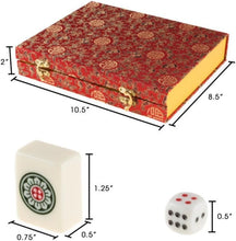 Load image into Gallery viewer, Family-Friendly Mahjong Game Set with 146 Tiles &amp; Beautiful Storage Case