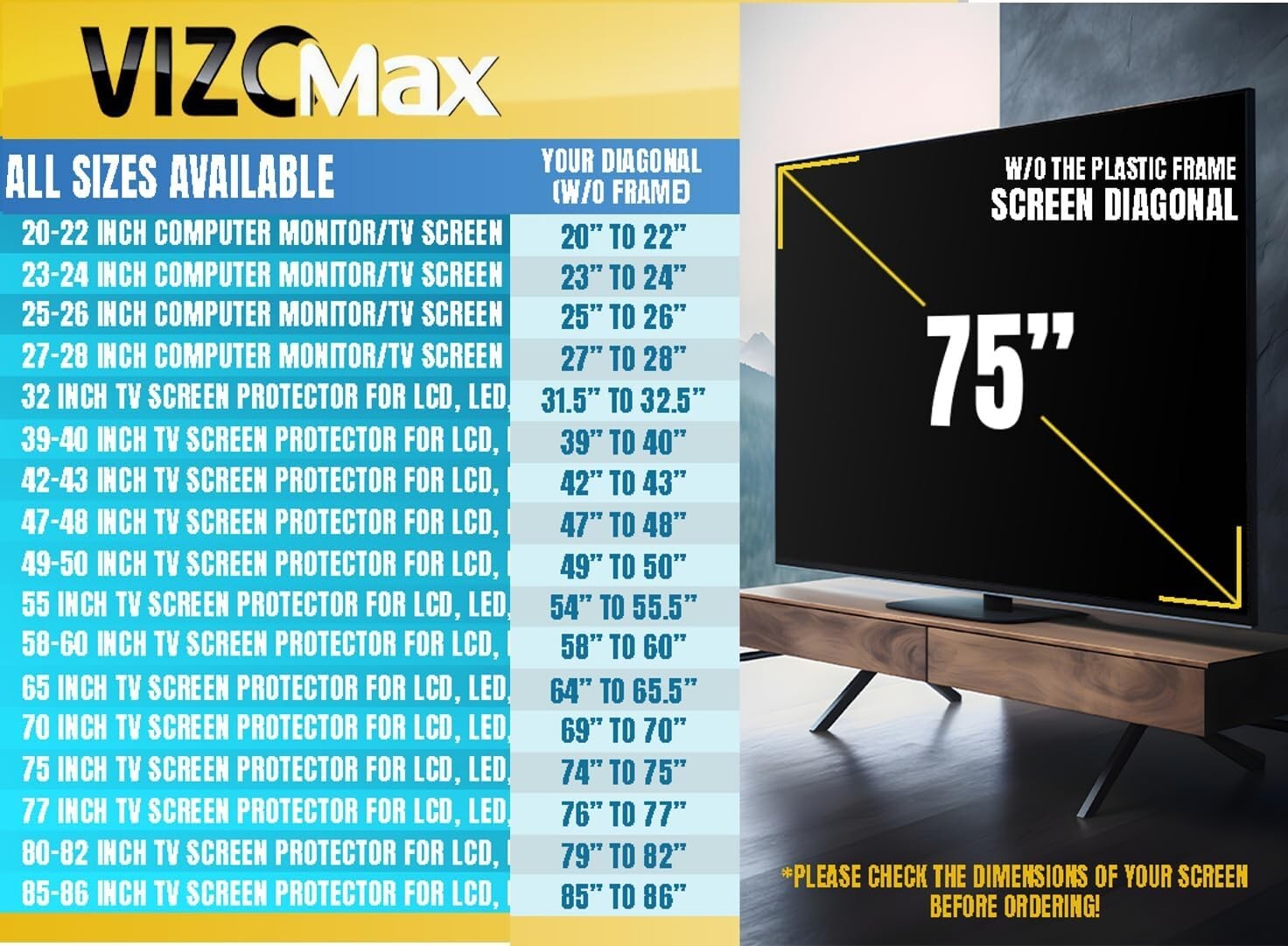 Durable TV Screen Protector for 39-40 Inch Models - Unmatched Clarity and Style