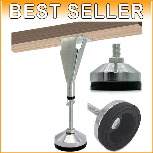 Durable 6 Pack Bed Frame Legs with Anti-Slip Design - Rust-Resistant Steel