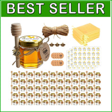 Load image into Gallery viewer, Personalized Mini Honey Jars with Dipper - 1.5oz for Weddings &amp; Baby Showers