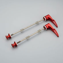 Load image into Gallery viewer, Precision Titanium Quick Release Skewers - Lightweight and Secure Fit for Bikers