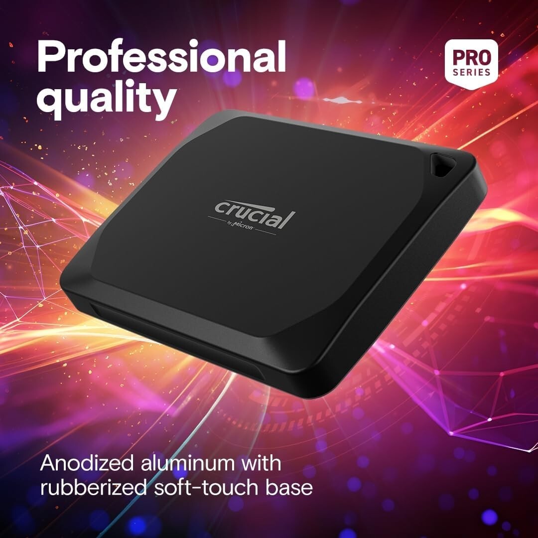 High-Performance 1TB Portable SSD with IP55 Protection - Ideal for Video Editing