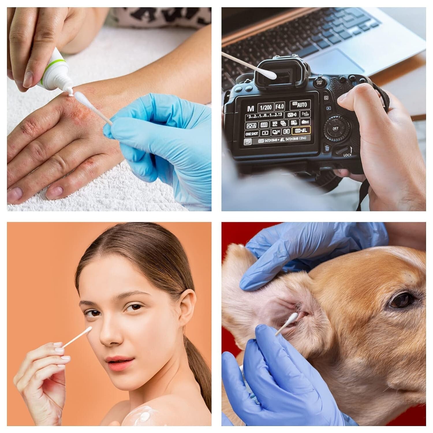 Durable 3-Inch Cotton Swabs - 10000 High-Quality Applicators for All Needs