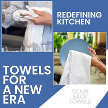 Load image into Gallery viewer, Versatile 50-Pack Cotton Flour Sack Towels for Crafts and Kitchen Use - 28"x28"