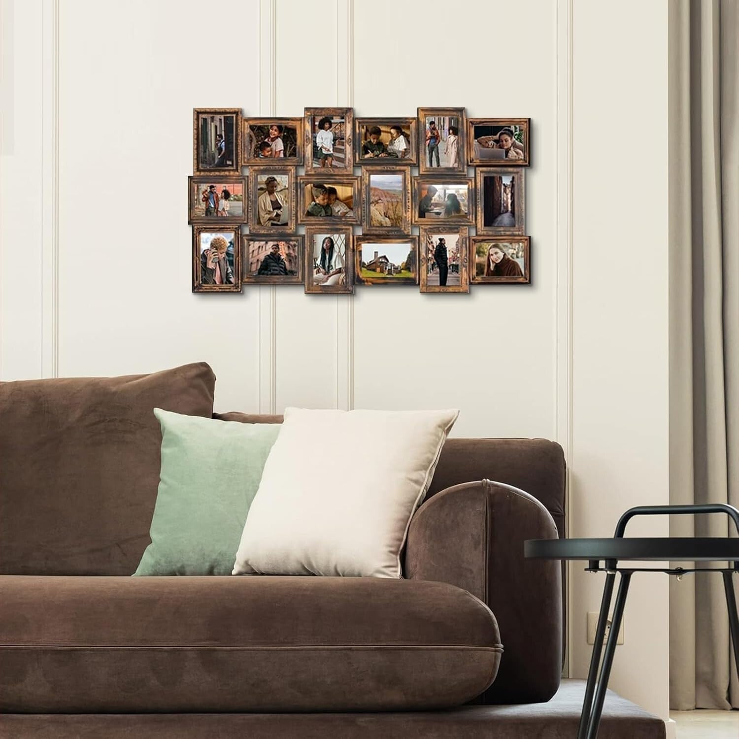 Gallery Wall 18-Picture Frame Set in Gold – Ideal for Living Room & Bedroom