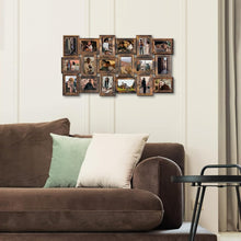 Load image into Gallery viewer, Gallery Wall 18-Picture Frame Set in Gold – Ideal for Living Room &amp; Bedroom