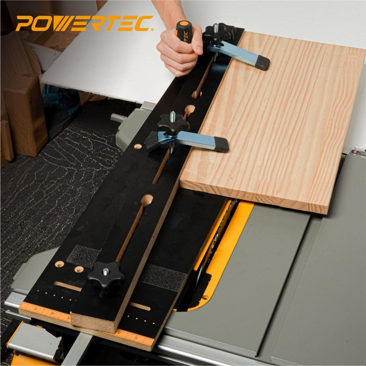 Durable Taper and Straight Line Jig for Woodworking Enthusiasts - 36" Miter Bar