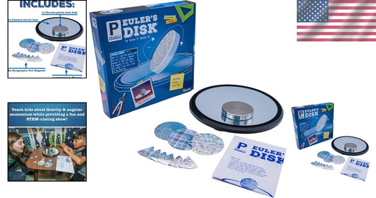 Engaging Euler's Disk - Spectacular Kinetic Toy for Adult & Kid Science Lovers